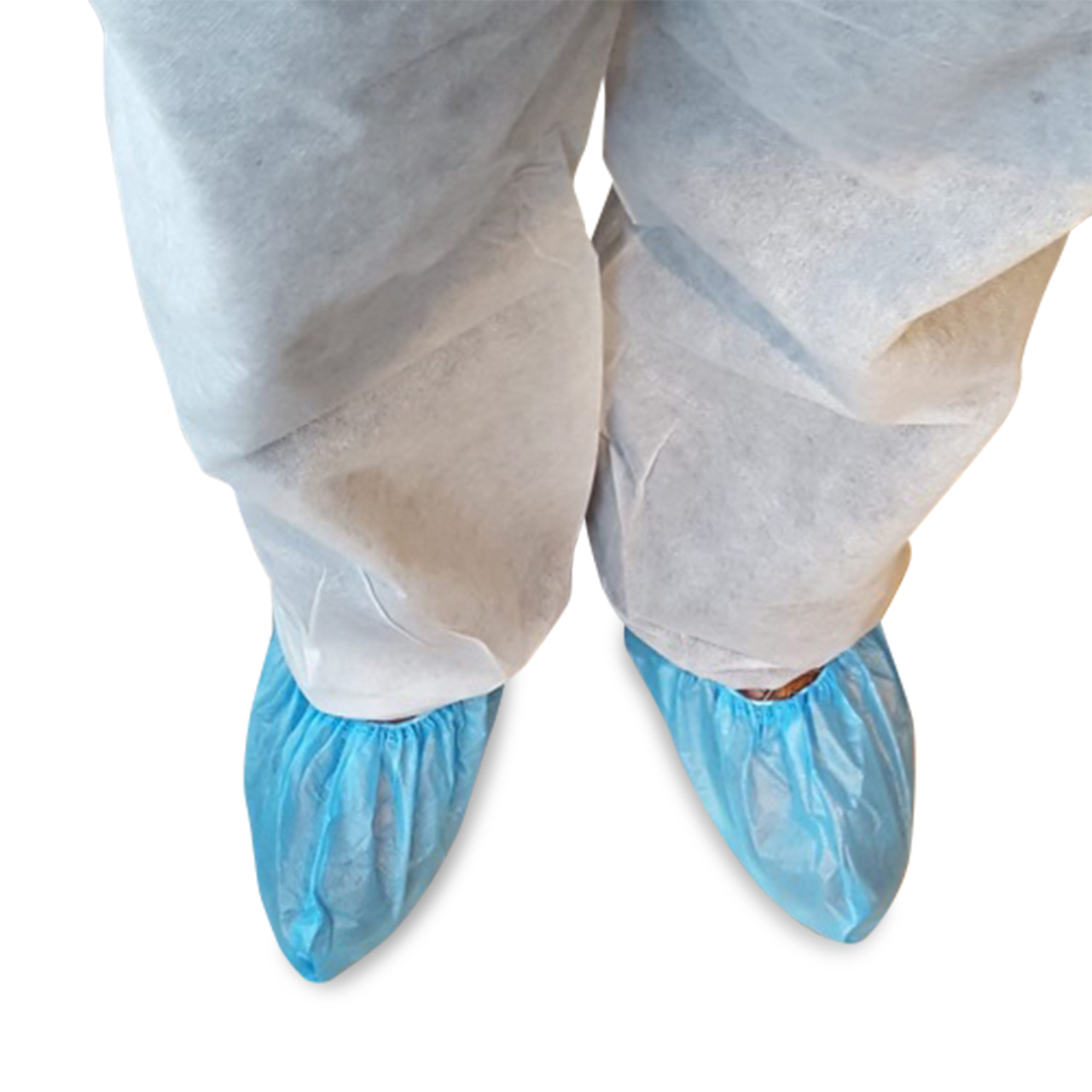 Deltaplus SURCHPE Überschuhe – 50 Paar, Blau, Polyäthylen 25 µm, Mit Gummizug, Einheitsgröße